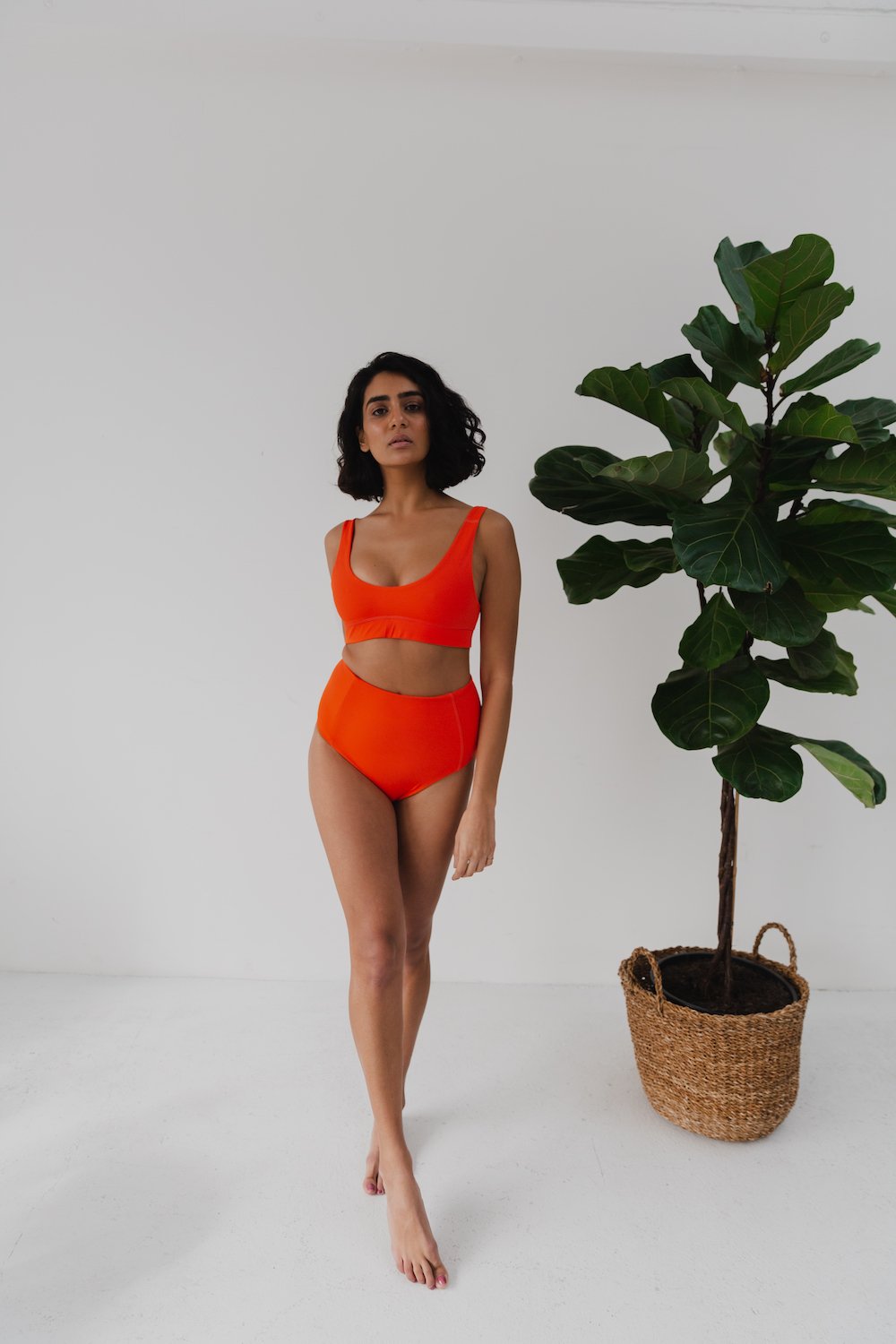 The Nomad Bikini Top Coral